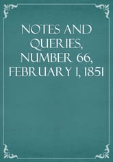 Notes and Queries, Number 66, February 1, 1851 표지 이미지