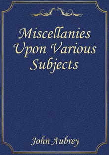 Miscellanies Upon Various Subjects