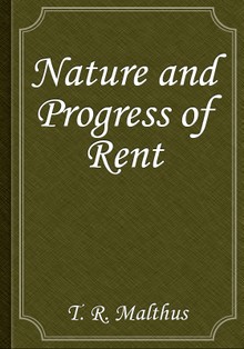Nature and Progress of Rent