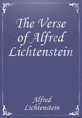 The Verse of Alfred Lichtenstein 표지 이미지