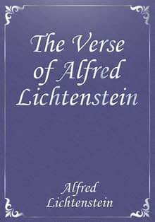 The Verse of Alfred Lichtenstein