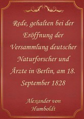 Rede, gehalten bei der Eröffnung der Versammlung deutscher Naturforscher und Ärzte in Berlin, am 18. September 1828 표지 이미지