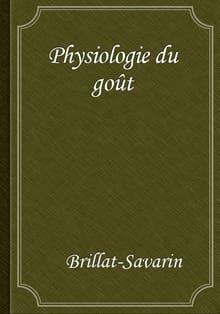 Physiologie du goût