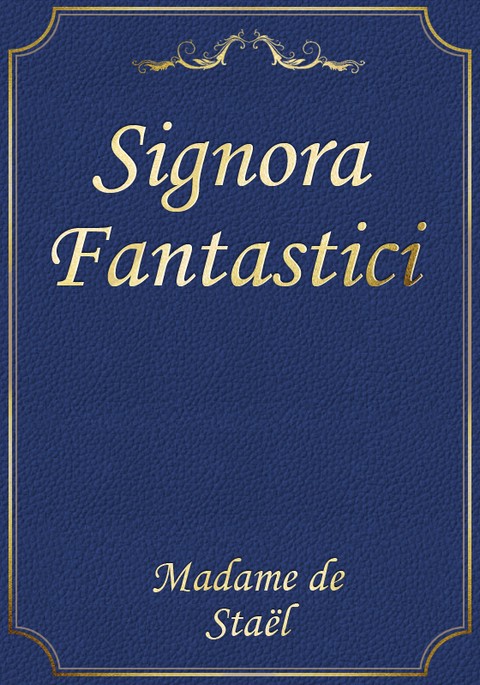 Signora Fantastici 표지 이미지