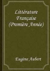 Littérature Française (Première Année) 표지 이미지