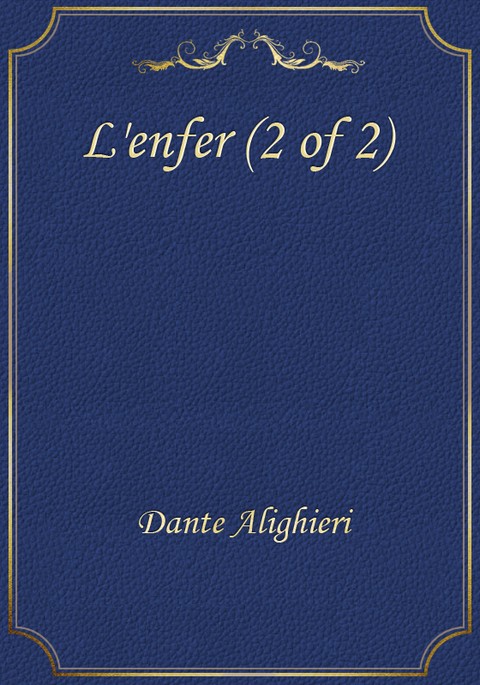 L'enfer (2 of 2) 표지 이미지