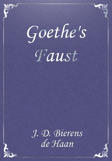 Goethe's Faust 표지 이미지