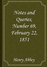 Notes and Queries, Number 69, February 22, 1851 표지 이미지