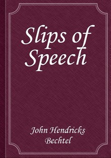 Slips of Speech