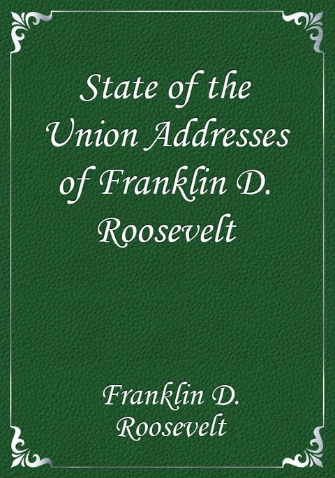 State of the Union Addresses of Franklin D. Roosevelt 표지 이미지