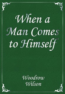 When a Man Comes to Himself