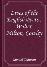 Lives of the English Poets : Waller, Milton, Cowley 표지 이미지