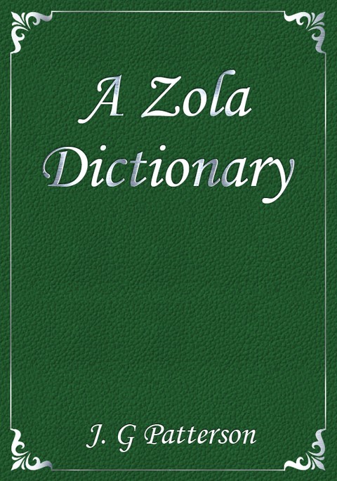 A Zola Dictionary 표지 이미지