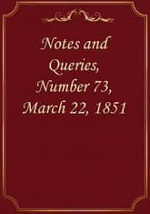 Notes and Queries, Number 73, March 22, 1851 표지 이미지