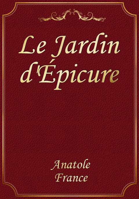 Le Jardin d'Épicure 표지 이미지