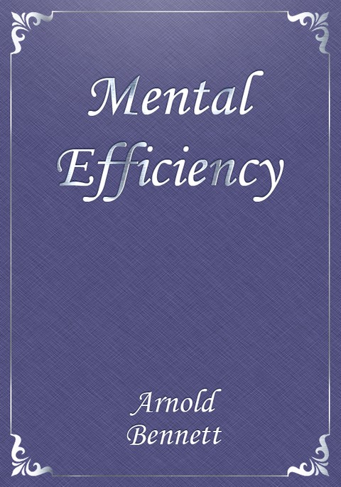 Mental Efficiency 표지 이미지