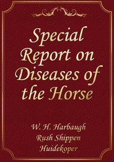 Special Report on Diseases of the Horse 표지 이미지