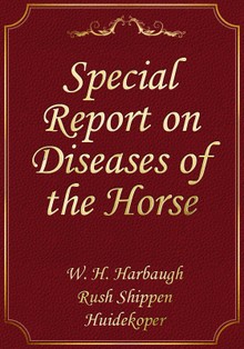 Special Report on Diseases of the Horse