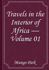 Travels in the Interior of Africa — Volume 01 표지 이미지