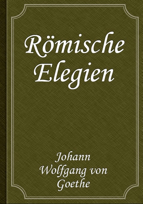 Römische Elegien 표지 이미지