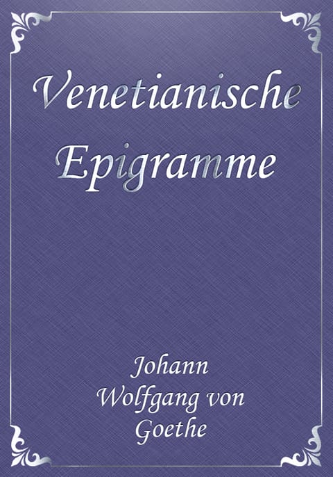 Venetianische Epigramme 표지 이미지