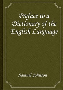 Preface to a Dictionary of the English Language