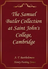 The Samuel Butler Collection at Saint John's College, Cambridge 표지 이미지