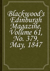 Blackwood's Edinburgh Magazine, Volume 61, No. 379, May, 1847 표지 이미지