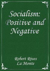 Socialism: Positive and Negative 표지 이미지