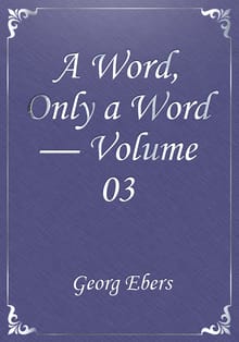 A Word, Only a Word — Volume 03