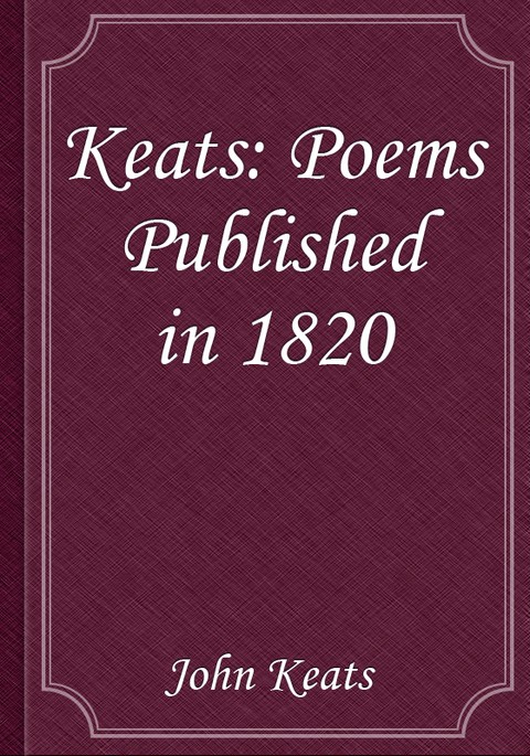 Keats: Poems Published in 1820 표지 이미지