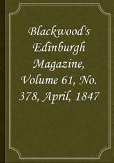 Blackwood's Edinburgh Magazine, Volume 61, No. 378, April, 1847 표지 이미지