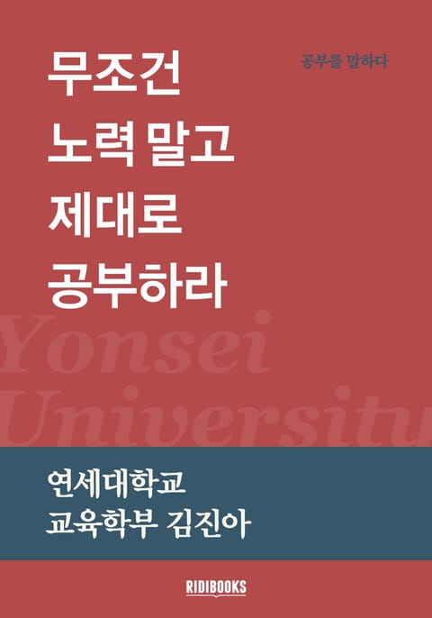 무조건 노력 말고 제대로 공부하라 표지 이미지