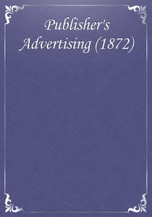 Publisher's Advertising (1872)