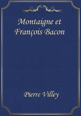 Montaigne et François Bacon 표지 이미지