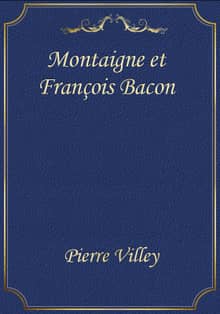 Montaigne et François Bacon
