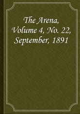 The Arena, Volume 4, No. 22, September, 1891 표지 이미지