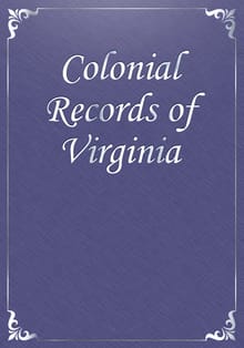 Colonial Records of Virginia