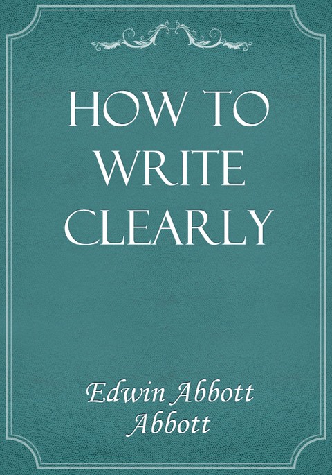 How to Write Clearly 표지 이미지