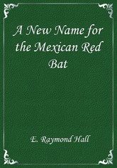 A New Name for the Mexican Red Bat 표지 이미지