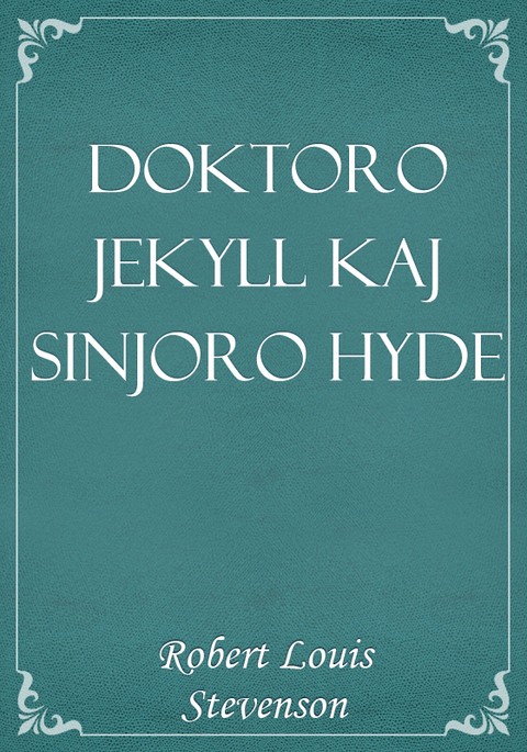 Doktoro Jekyll kaj Sinjoro Hyde 표지 이미지