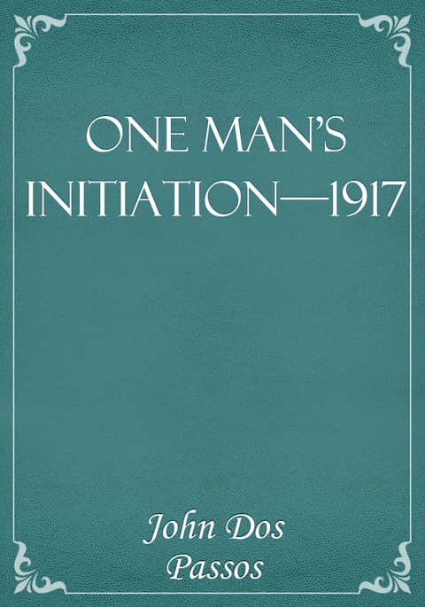 One Man's Initiation—1917 표지 이미지