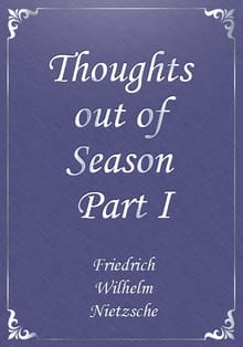 Thoughts out of Season Part I