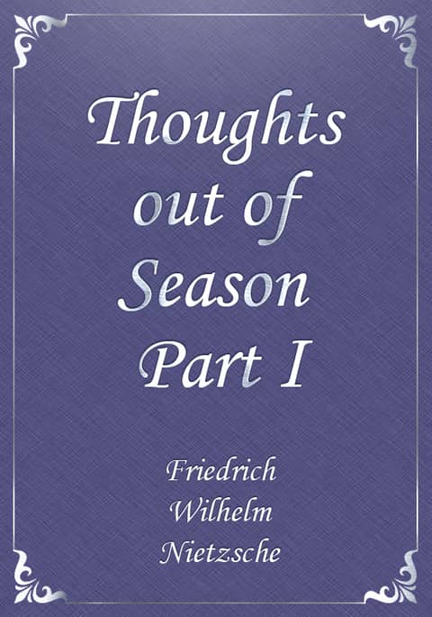 Thoughts out of Season Part I 표지 이미지