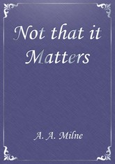 Not that it Matters 표지 이미지