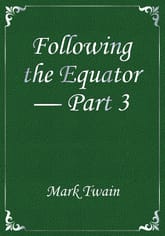 Following the Equator — Part 3 표지 이미지