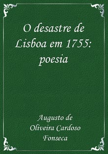O desastre de Lisboa em 1755: poesia