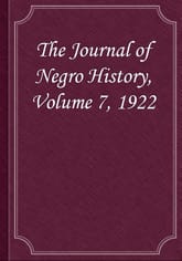 The Journal of Negro History, Volume 7, 1922 표지 이미지