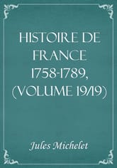 Histoire de France 1758-1789, (Volume 19/19) 표지 이미지
