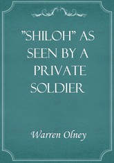 "Shiloh" as Seen by a Private Soldier 표지 이미지